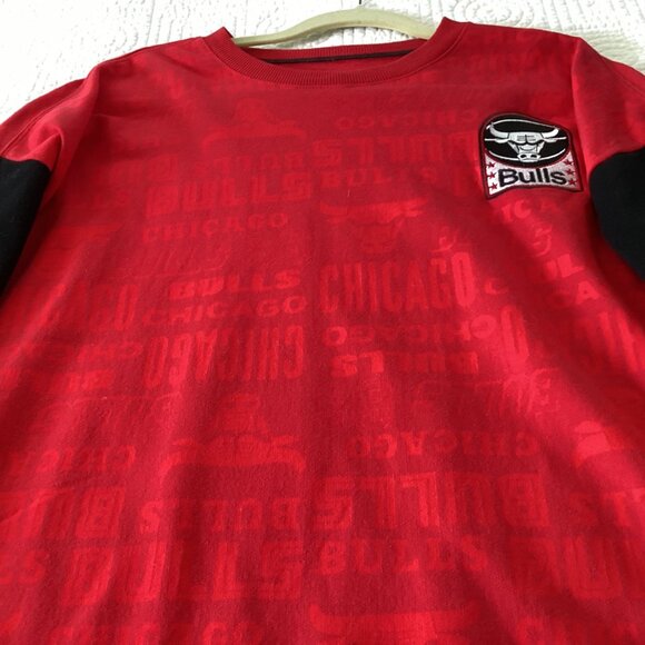 Chicago Bulls NBA Red/Black “Established 1966" Long Sleeve Sweatshirt Mens Size - Picture 12 of 13